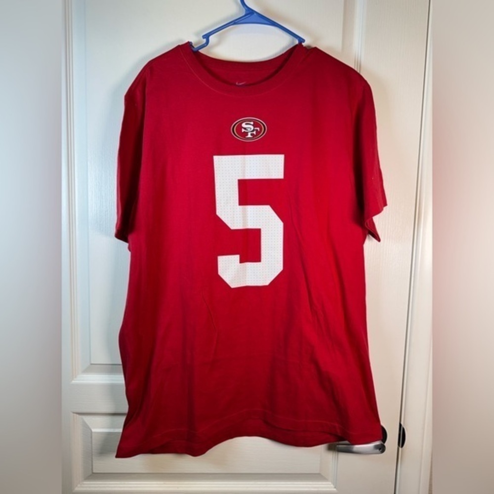 Nike Tee Red San Francisco 49ers #5 Lance Shirt Size XL NWOT #2062